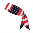 thumbnail image 2 of Costume Adventure American Flag Bandana Headband Men's Patriotic Bandana USA Flag Apparel USA Clothing #02J, 2 of 3
