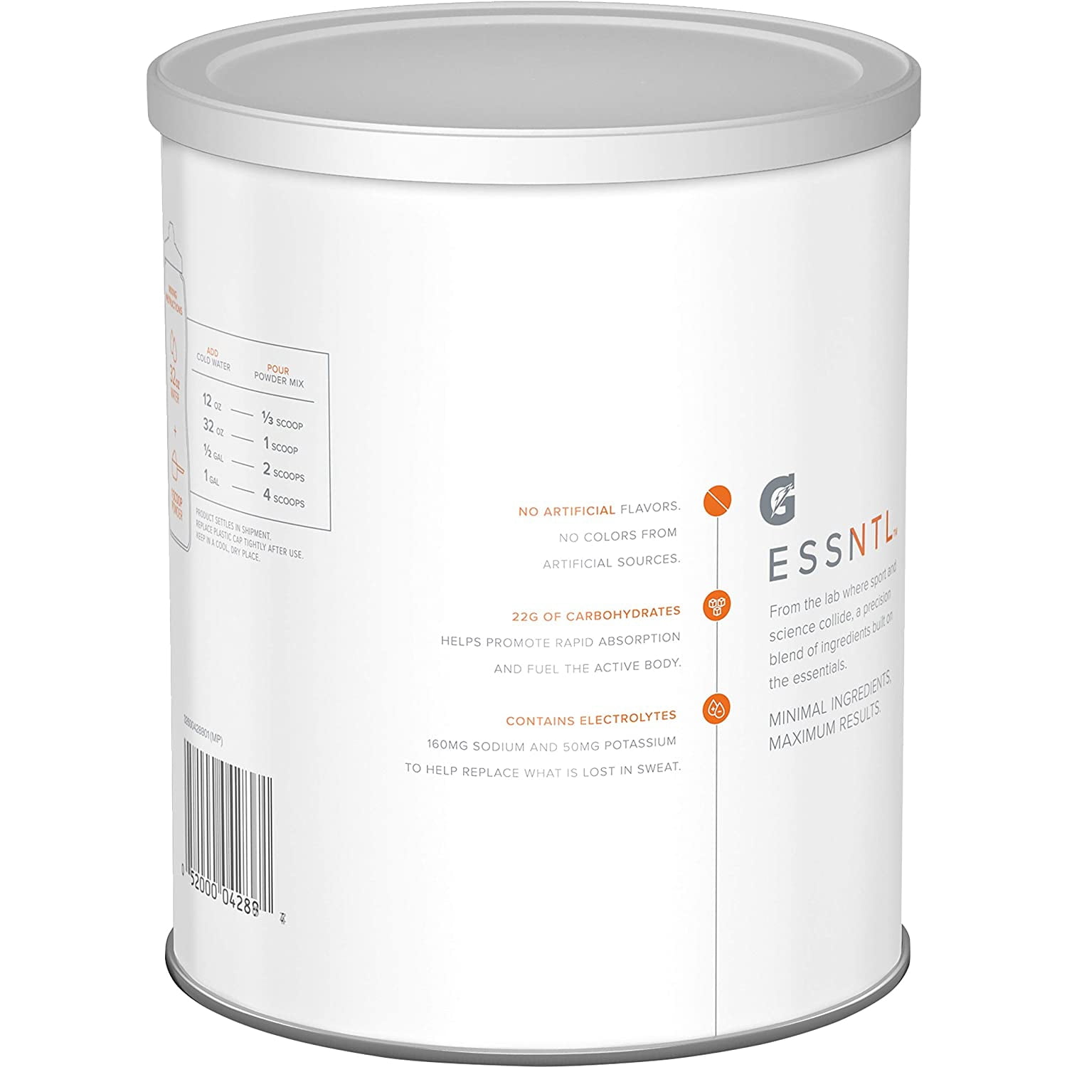 G ESSNTL Organic Gatorade Thirst Quencher Powder, Strawberry, 50.9oz Canister (Pack of 3)