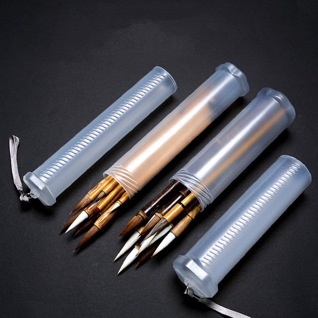 CTIRCHIU 4pcs Extendable Artist Storage Tube Transparent Plastic For Artists And Painting Enthusiasts In Studio Use