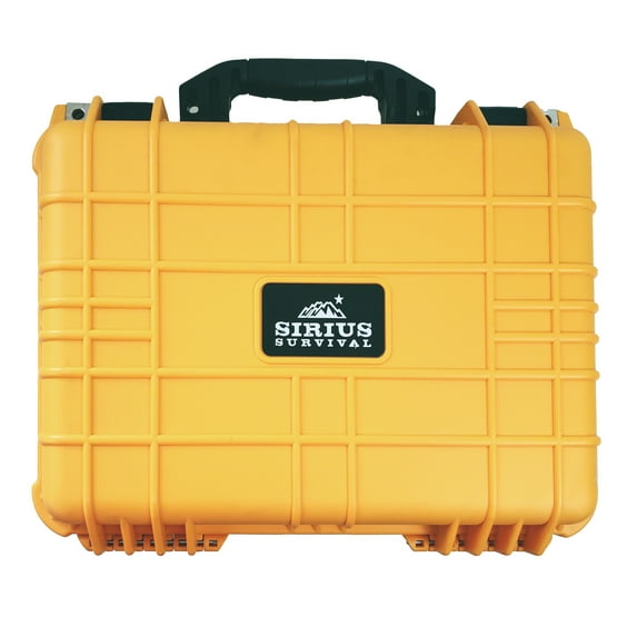 Sirius Gear & Equipment Hard Case with Foam - 16” x 13” x 6.87” - IP67 Waterproof & Dustproof, Extremely Durable & Shock Proof - Orange
