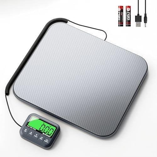 Digital Postal Scale 440lb,High Accuracy 0.35oz Shipping Scale for Packages with Hold/Tare/Count,Commercial Package Scale for Small Business,Postage Scales for Shipping Packages/Luggage,Grey