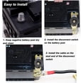 thumbnail image 5 of Top Post Battery Disconnect Switch - Quick Disconnect Battery Cut Off Switch for Car Truck Marine RV and Electrical Equipment - 12V/125A - Black, 5 of 13