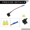 thumbnail image 4 of Kit de Adaptador de Fusible Tap, Conector de Portafusible Tap, Paquete de 4 Medianos de Portafusible de Cuchilla CC 32V con 11 Fusibles (2A+3A+5A+7.5A+10A+15A+20A+25A+30A+35A+40A), 4 of 7