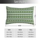 thumbnail image 2 of Fotbe Light Green Squares Funda de Almohada Decorativa Estilo Occidental, Lujo en Algodón, Fundas para Almohadas King, Cojín Estampado para Decoración del Hogar-14"x20", 2 of 6