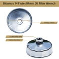 thumbnail image 2 of 84mm 14Flutes Oil Filter Wrench for Sprinter, Jeep and Dodge. Oil Filter Cap Socket Removal Tool for Changing Oil, 2 of 6