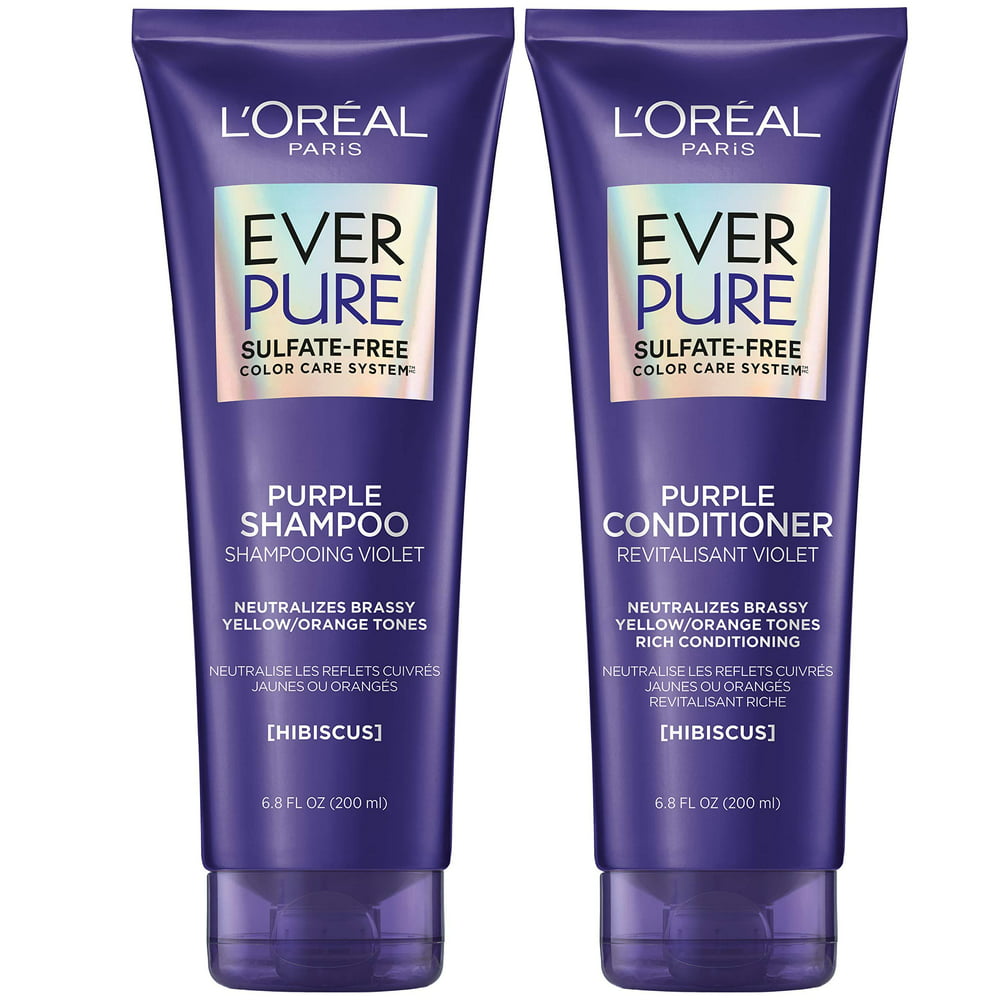 travel purple shampoo and conditioner