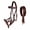 Brown/Purple, variant on Horse Western Leather Bitless Sidepull Bridle Split Reins 77RS25PR