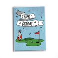 thumbnail image 1 of Tarjeta de cumpleaños inspirada en Sole con temática de golf para amantes del golf, 1 of 5