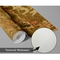 thumbnail image 6 of S4Sassy Palace Scene Wallpaper- Asian Style Wall Covering, 25"X 60" Self-Adhesive Textured Vinyl Walls Paper, Decorative Wallwrap, Diy Walls Covering For Bedroom, Living Room- Brown, 6 of 9