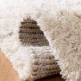 thumbnail image 5 of SAFAVIEH Casablanca Jarred Geometric Wool Shag Area Rug, Grey/Ivory, 8' x 10', 5 of 10