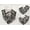 Black & Gray, variant on Floral Garden Tissue Box Cover by Penny's Needful Things (Short Rectangle) (Golden Brown)