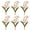 Plum, variant on Lynono Co.,Ltd 6 Piece Metal Napkin Rings Easy to Clean Dishwasher Safe Delicate Serviette Buckles for Everyday Use and Celebration
