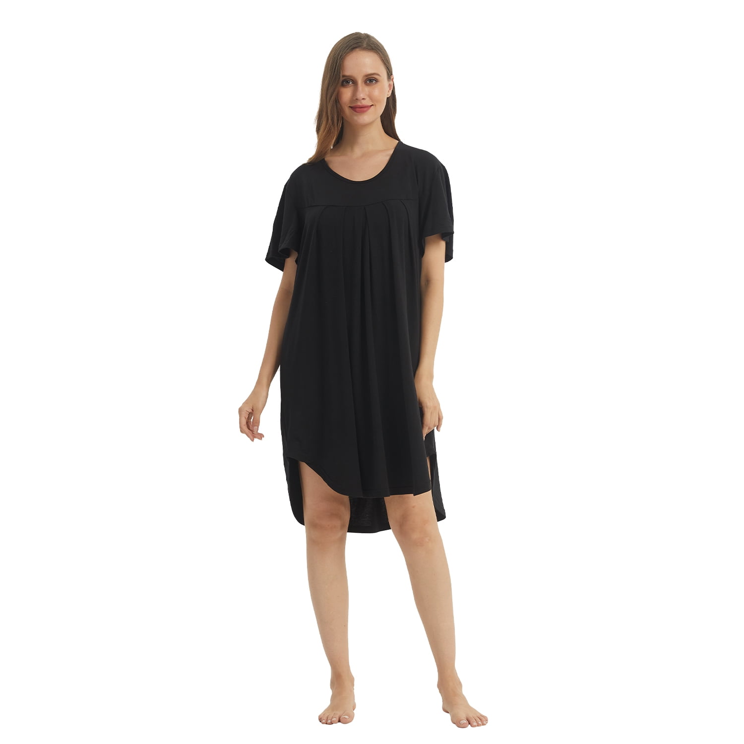 LANBAOSI Tshirt Nightgowns for Women Soft Night Dress Summer Sleep