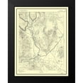 thumbnail image 2 of USGS 15x18 Black Modern Framed Museum Art Print Titled - Wadsworth Nevada Sheet - USGS 1894, 2 of 5
