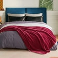 Bedsure Sherpa Fleece King Blanket Red Thick Warm Blankets, Soft