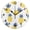 Black, variant on Pineapple Pattern Wall Clock 10in Round Artistic Oil Painting Home Decor Desk Table Clock