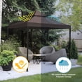 thumbnail image 6 of Yescom 8x8Ft 2-Tier Gazebo Top Replacement UV30+ for 2 Tier Outdoor Patio Canopy Cover Party Backyard Garden Coffee, 6 of 10
