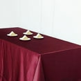 thumbnail image 6 of BalsaCircle 90" x 156" Satin Rectangular Tablecloth Burgundy, 6 of 7
