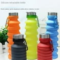 thumbnail image 2 of 550ML Folding Cup Sports Travel Mug Foldable Telescopic Silicone Water Bottle Outdoor Water Cups, Green, 2 of 8