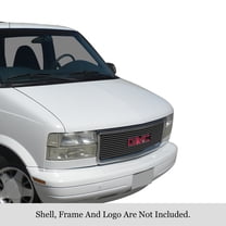 1995-2005 Gmc Safari Van Stainless Steel Black Powder Coated Finish 8X6 Horizontal Billet Black Stainless Steel Billet Grille