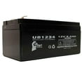 thumbnail image 3 of Replacement UpStart UB1234 Battery for Honeywell 5000, Cyberpower CP425SLG, CP425G, APC BACK-UPS ES BE350G Universal Sealed Lead Acid Battery (12V, 3.4Ah, F1 Terminal, AGM, SLA), 3 of 4