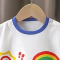 thumbnail image 7 of CAICJ98 Toddler Baby Tshirts Boys Girls 6 12 18 24 Months 2T 3T 4T 5T Cute Graphic Tees Tops Short Sleeve Crew Neck Kids Soft Summer Clothes Classic Basic (Brown,3-4 Years), 7 of 7