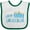 White and Green, variant on Inktastic Happy Hanukkah with Candles Boys or Girls Baby Bib