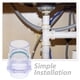 thumbnail image 5 of BRIGHTFUFU Válvula de retención transparente de PVC para tuberías de agua, válvula de retención para prevención de reflujo, válvula unidireccional transparente para fregadero de cocina, 5 of 7