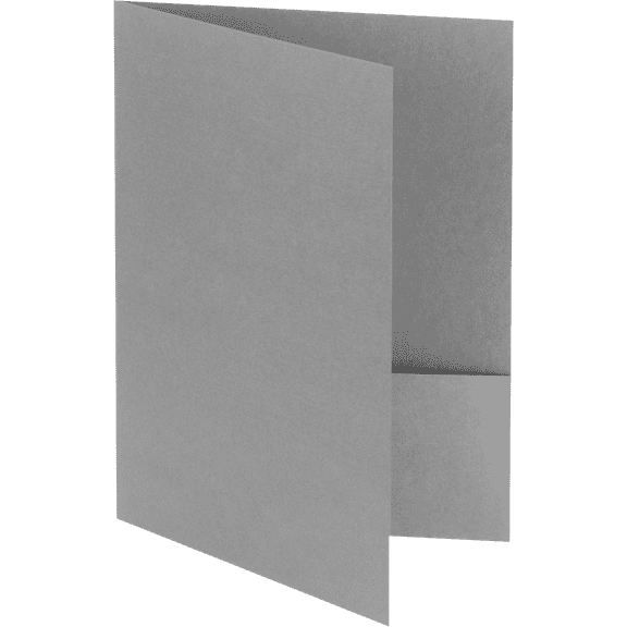 LUXPaper 9 x 12 Presentation Folders, Gray Linen, 50/Pack