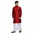 thumbnail image 4 of Men's Silk Blend Bollywood Style Designer Party Wear Indian Ethnic Dhoti Kurta, 4 of 4