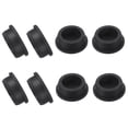 thumbnail image 1 of Uxcell 8 Pcs Tapón de Silicona en Forma de T, Diámetro 36 mm/1.42 Pulgadas, Tapón de Silicona Impermeable Reutilizable para Sellar Agujeros Redondos en Equipos de Tuberías, Negro, 1 of 7