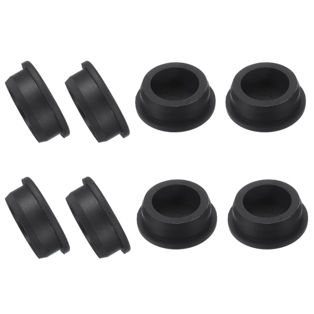 Uxcell 8 Pcs Tapón de Silicona en Forma de T, Diámetro 36 mm/1.42 Pulgadas, Tapón de Silicona Impermeable Reutilizable para Sellar Agujeros Redondos en Equipos de Tuberías, Negro