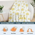 thumbnail image 6 of Christmas Decorative Throw Blanket White Gold Snowflake Throw Blanket Xmas Blanket for Couch Sofa Bed Soft Lightweight Fuzzy Plush Fleece Blanket and Throws 50x60, 6 of 6
