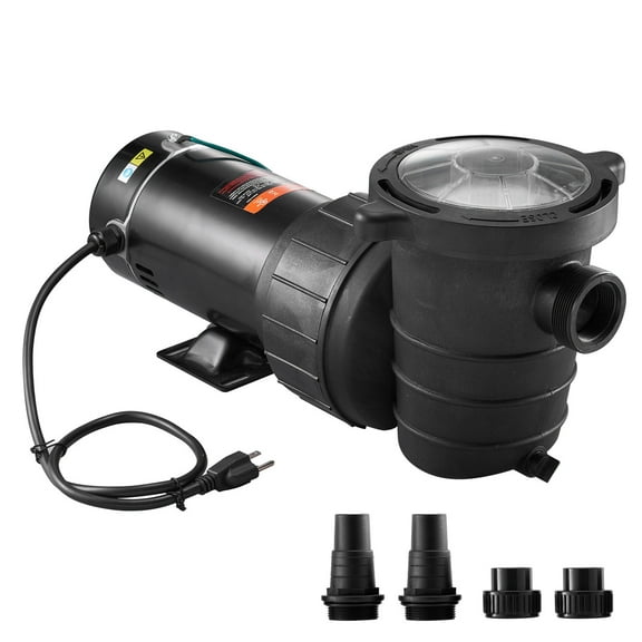 BENTISM Swimming Pool Pump, 2HP 115V, 1500W Single Speed Pumps for Above Ground Pool w/ Strainer Basket, 5400GPH Max. Flow, Certification of ETL