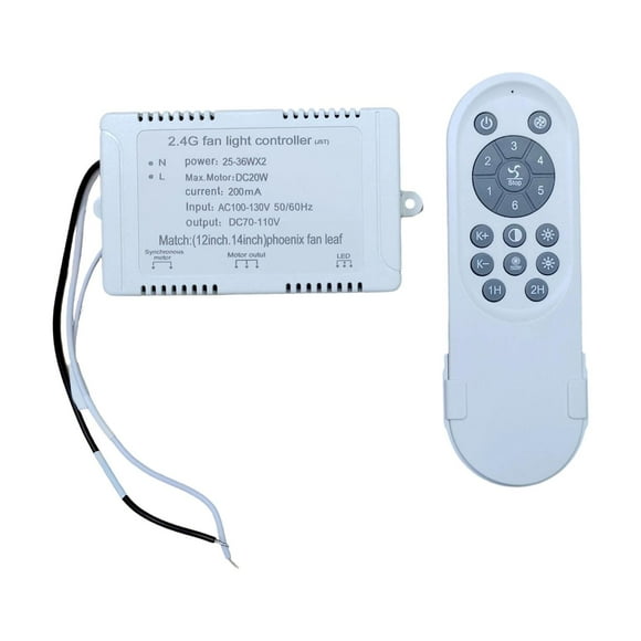 Control remoto para ventilador de techo de 110 V, controlador de ventilador, interruptor, control remoto y receptor para el hogar.