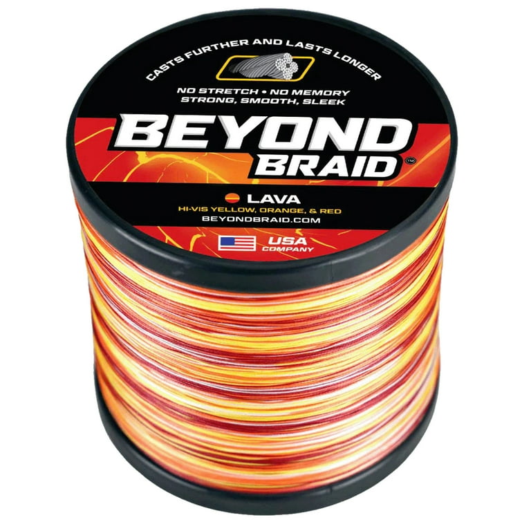 Beyond Braid Braided Fishing Line - Lava - 300 Yards- 15 lb