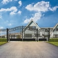 thumbnail image 2 of ALEKO Venice Style Steel Dual Driveway Gate 18 ft and Pedestrian Gate, 2 of 11