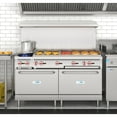 thumbnail image 4 of 60 In. Commercial Range with 48 In. Griddle, 2 Burners and 2 Standard Ovens, 4 of 13
