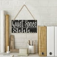 thumbnail image 2 of Quiet Space Shhh Wood Sign Funny Office Decor Wall Decoration Rustic Wood Sign Hanging Vintage Home Decor Wooden Farmhouse Wall Decor For Living Room Decor 12" X 6", 2 of 7
