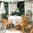 thumbnail image 4 of Outdoor Curtains for Patio Waterproof, Eucalyptus Trucks Outdoor Privacy Panels Grommet, Spring Farmhouse Floral Leaves Burlap Blackout Outside Curtains for Porch/Cabana 54"x95", 2 Panels, 4 of 8