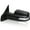 Matte Black Left, variant on Spec-D Tuning Chrome Power Heated + LED Signal + Blind Spot Monitor BSM Right Passenger Side Mirror Compatible with 2019-2024 Ram 1500