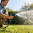 thumbnail image 7 of Heavy Duty Front Control Garden Hose Nozzle, Garden Sprayer Hose Attachment for Car Washing, Watering Plants, Pets Showering, Lawns Cleaning - Blue, 7 of 7
