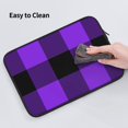 thumbnail image 6 of Bingfone Purple Buffalo Plaid Laptop Sleeve Case 13 Inch, 360° Protective Computer Carrying Bag, 6 of 9