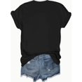 thumbnail image 2 of I Love Being GIGI" Women's T-Shirt - Black Casual Crew Neck Short Sleeve Top with Sparkling Sequins & Heart Print, Comfort Fit for Casual Attire, Casual Wear | Playful Print Tee | Comfortable Fit, 2 of 6