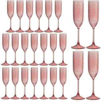 40 PCS Clear Diamond Plastic Wine Glasses - 12 Oz Stemless Unbreakable  Disposable Cups For Parties, Weddings Disposable Whiskey Glasses Bulk