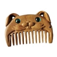thumbnail image 2 of Peine de pelo corto de madera Salvador mini peine de dibujos animados peine pequeño peine de mano peine de barba regalo para mamá Conejo, 2 of 9