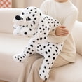 thumbnail image 2 of Cute Dog Plush Toy Pillow Fluffy Dalmatian Dog Stuffed Animal Soft Doll Birthday Gift Home Decor, 2 of 5