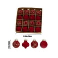 thumbnail image 2 of Christmas Decorations, Christmas Ornaments, Flocked Christmas Balls Set With Multiple Styles, Suede Material Christmas Tree Decorations For Home And Party Use, 2 of 8