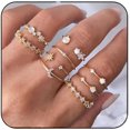 thumbnail image 2 of Anillos de nudillo, anillos de dedo índice, conjuntos de anillos apilables, anillos de Halloween, joyería para mujeres y niñas, 2 of 3