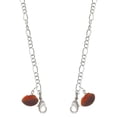 thumbnail image 1 of Resin Football Silvertone Face Mask Necklace, 1 of 2